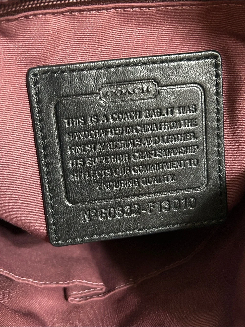 Coach details color